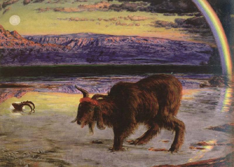 William Holman Hunt the scapegoat Norge oil painting art